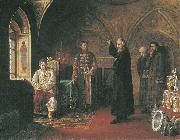unknow artist Metropolitan Philip and Ivan the Terrible Spain oil painting artist